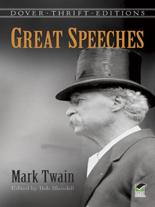 Title details for Great Speeches by Mark Twain by Mark Twain - Available